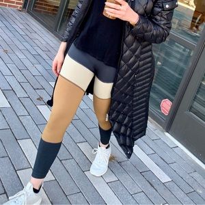 Phat Buddha color block neutral seamless leggings
